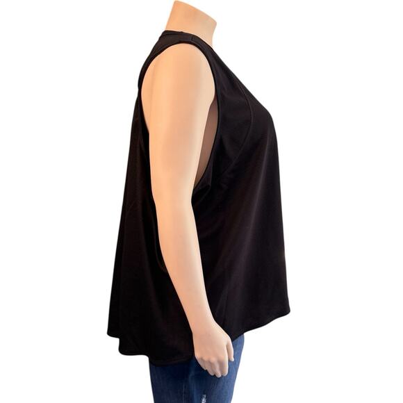 Woman's Xersion Quick-Dry Sleeveless Athletic Shirt Size 5X in Black - Picture 4 of 10